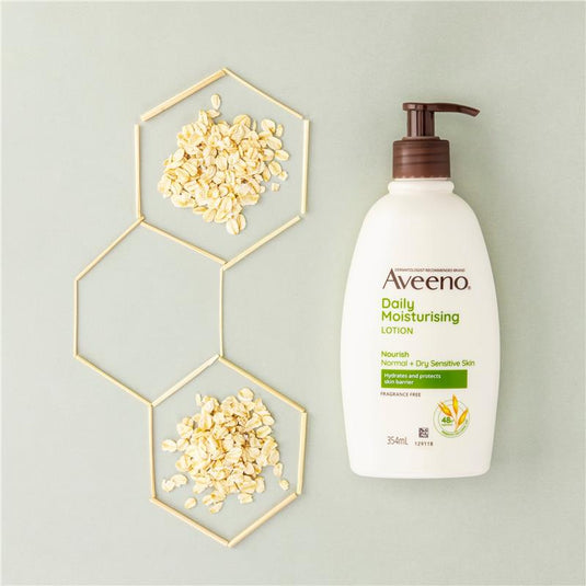 Aveeno Daily Moisturising Fragrance Free Body Lotion 354mL