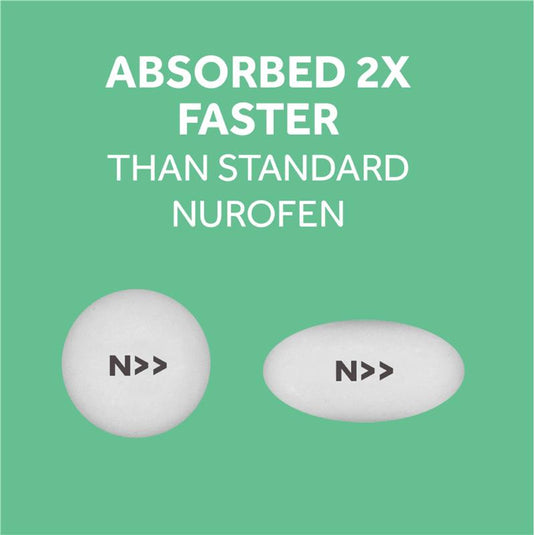 Nurofen Zavance Fast Pain Relief Caplets 256mg Ibuprofen 48 Pack