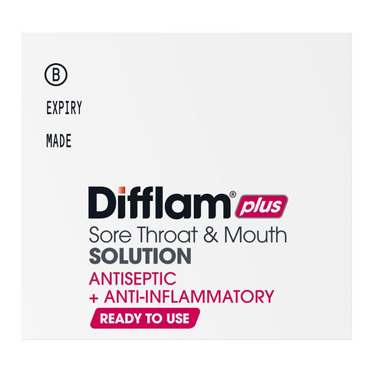 Difflam Plus Sore Throat & Mouth Solution Mint 200ml