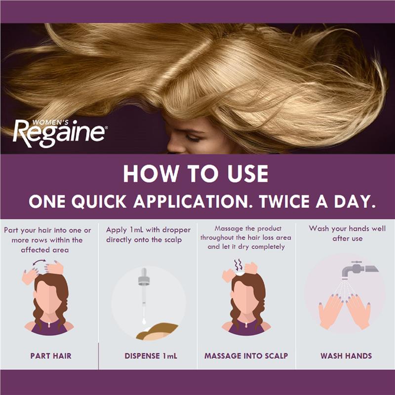 Load image into Gallery viewer, Regaine Womens 2% Minoxidil Solution Hair Regrowth Treatment 3 x 60ml
