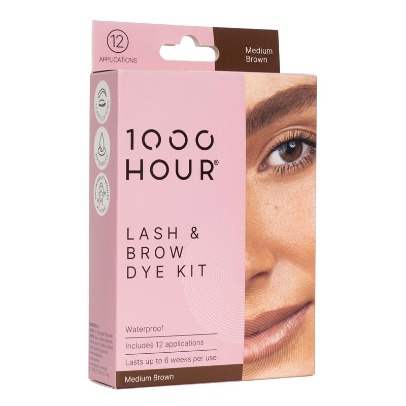 Load image into Gallery viewer, 1000 Hour Eyelash and Brow Dye Kit Medium Brown
