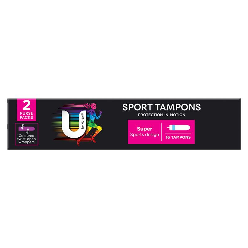 Load image into Gallery viewer, U By Kotex Sport Tampons Super 16 Pack
