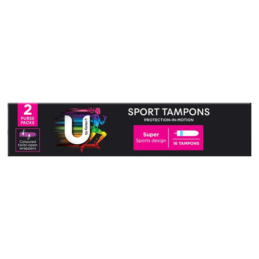 U By Kotex Sport Tampons Super 16 Pack