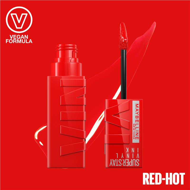 Load image into Gallery viewer, Maybelline Superstay Vinyl Ink Liquid Lip Colour 25 Red-Hot Nu Int
