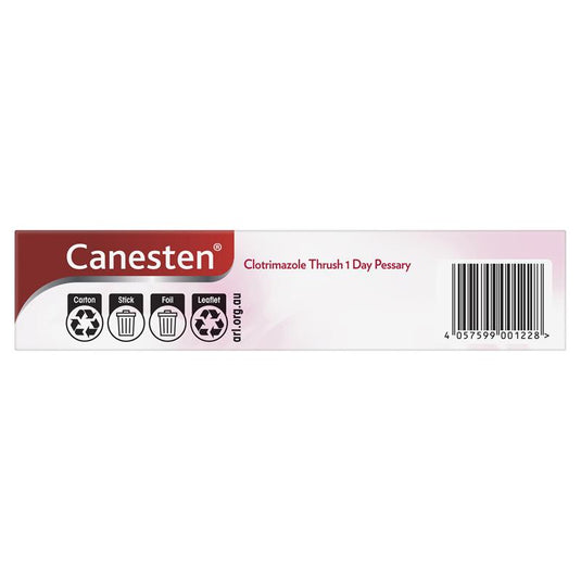 Canesten 1 Day Thrush Treatment Pessary - Clotrimazole (S3)