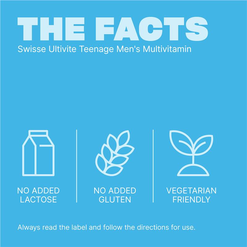 Load image into Gallery viewer, Swisse Teenage Ultivite Men's Multivitamin 60 Tablets
