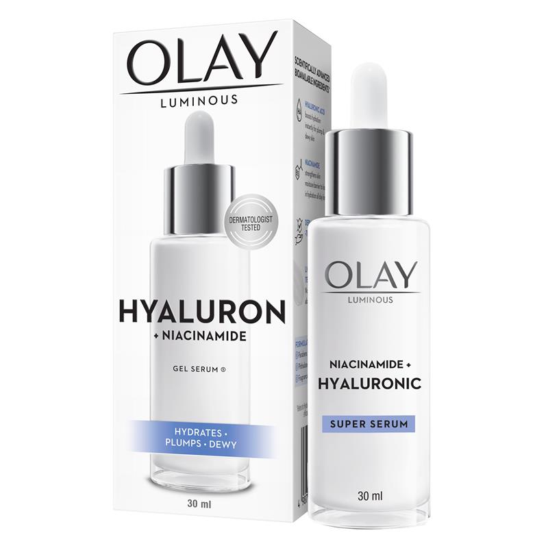 Load image into Gallery viewer, Olay Luminous Hyaluron + Niacinamide Serum 30ml

