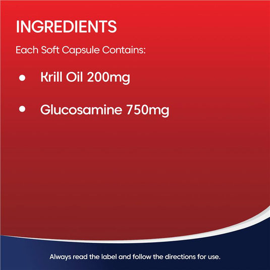 Bioglan Red Krill Oil Active Joints 60 Soft Capsules