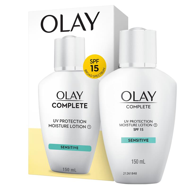 Load image into Gallery viewer, Olay Complete UV Protection Moisturiser Lotion Sensitive SPF15 150mL
