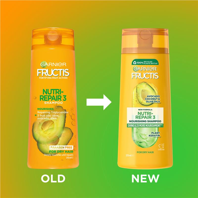Load image into Gallery viewer, Garnier Fructis Nutri-Repair 3 Shampoo 315ml
