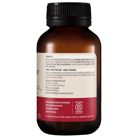 Wanderlust Berberine 60 Capsules