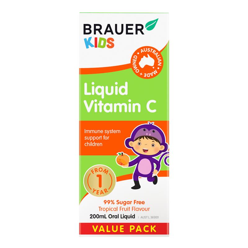 Load image into Gallery viewer, Brauer Kids Liquid Vitamin C 200ml Exclusive Size
