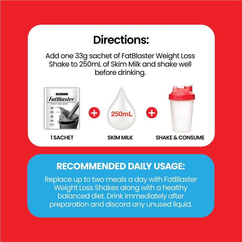 Load image into Gallery viewer, Fatblaster Weight Loss Shake Vanilla 21 x 33g Sachets Exclusive Size
