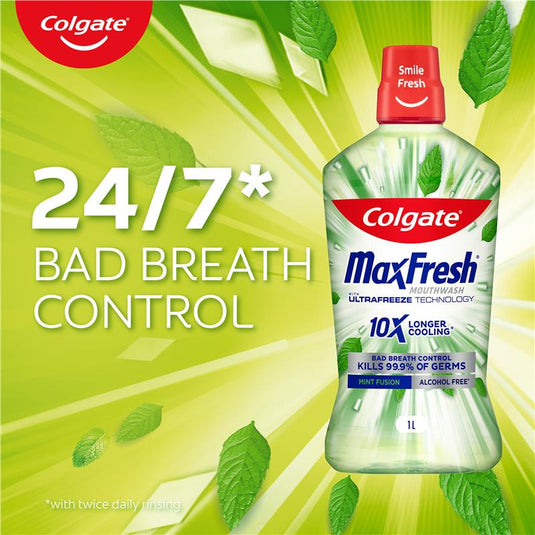 Colgate Mouthwash Max Fresh Mint Fusion 1L