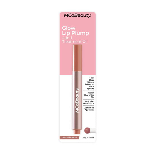 MCoBeauty Glow Lip Plump 4-in-1 Treatment Oil Jess Rose Mauve