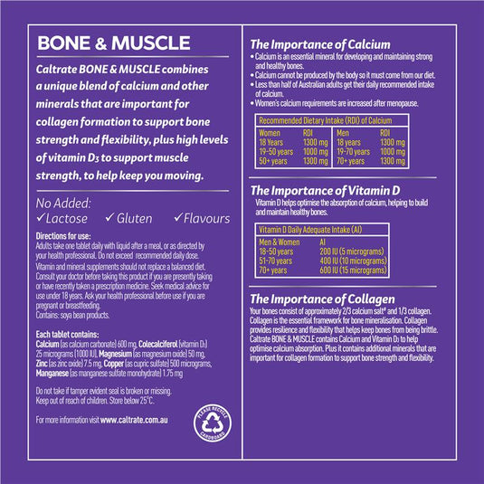 Caltrate Bone and Muscle 60 Tablets