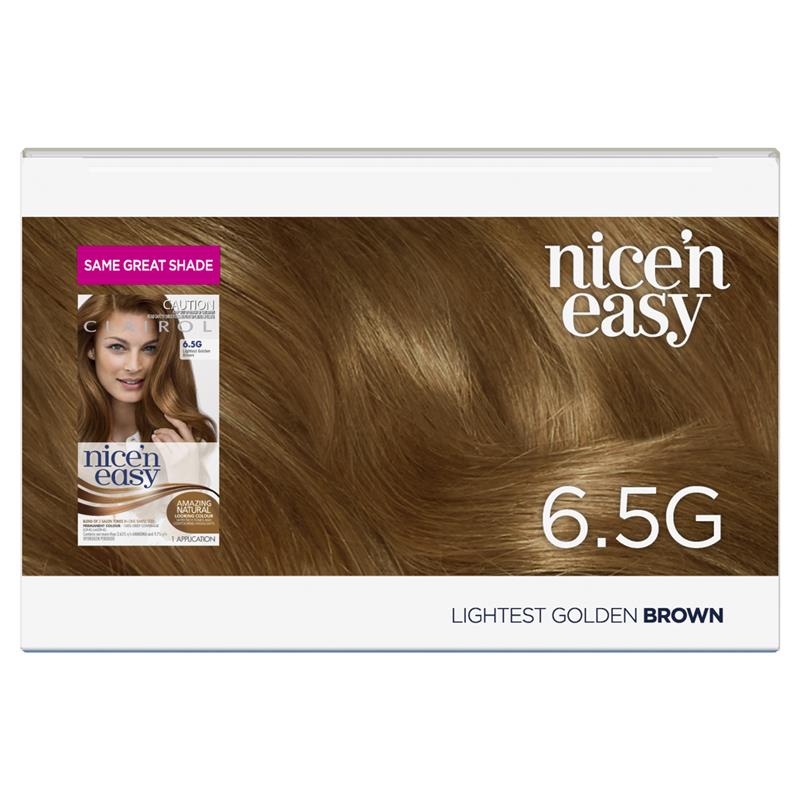 Load image into Gallery viewer, Clairol Nice N Easy 6.5G Light Golden Brown Permanent Hair Colour

