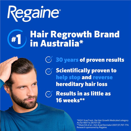 Regaine Mens 5% Minoxidil Foam Hair Regrowth Treatment 4 x 60g