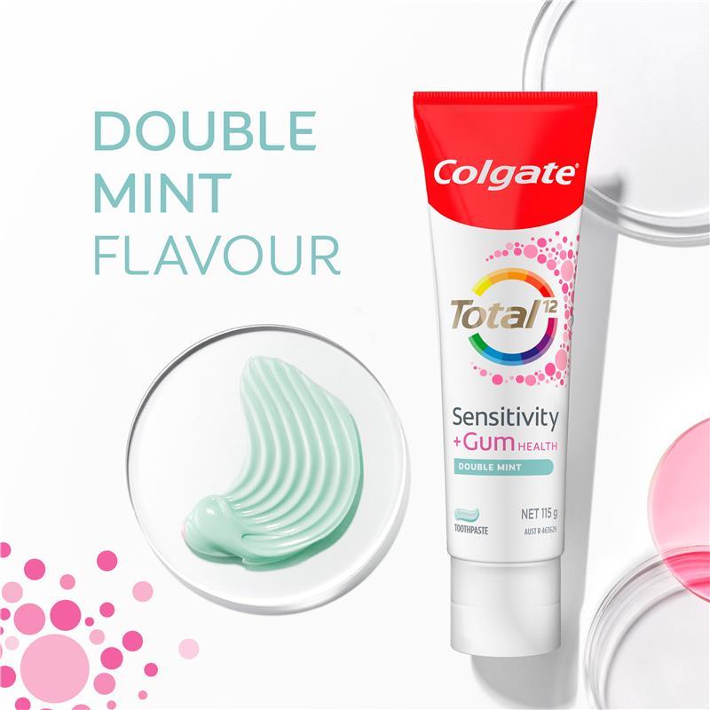 Load image into Gallery viewer, Colgate Toothpaste Total Sensitivity &amp; Gum Double Mint 115g
