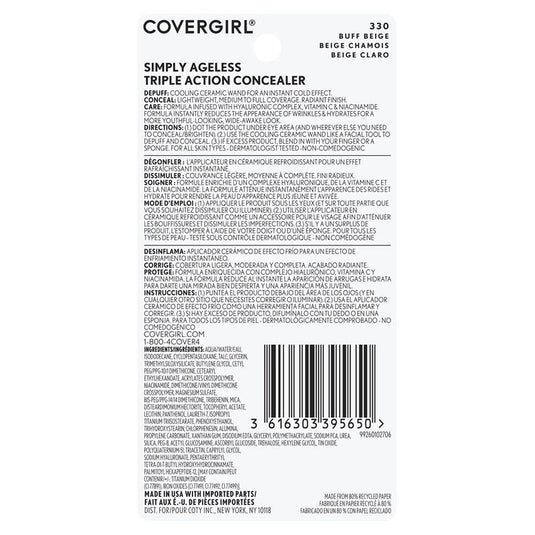 Covergirl Simply Ageless Triple Action Concealer 330 Buff Beige 7.3ml