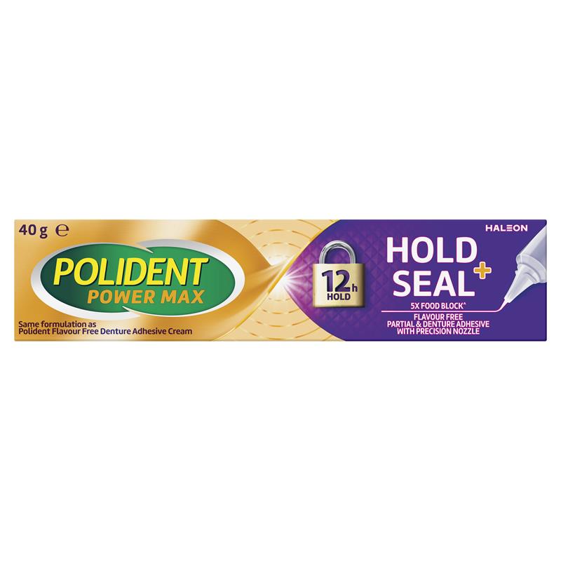 Load image into Gallery viewer, Polident MAX SEAL Denture Adhesive Cream 40g
