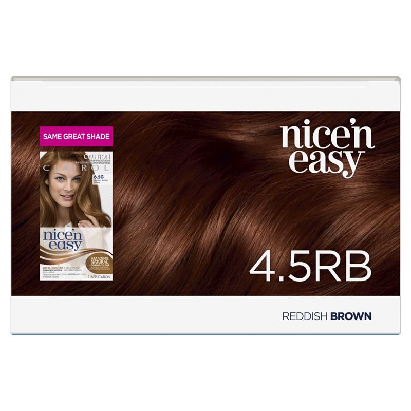 Load image into Gallery viewer, Clairol Nice N Easy 4.5RB Natural Reddish Brown Permanent Hair Colour
