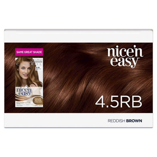 Clairol Nice N Easy 4.5RB Natural Reddish Brown Permanent Hair Colour