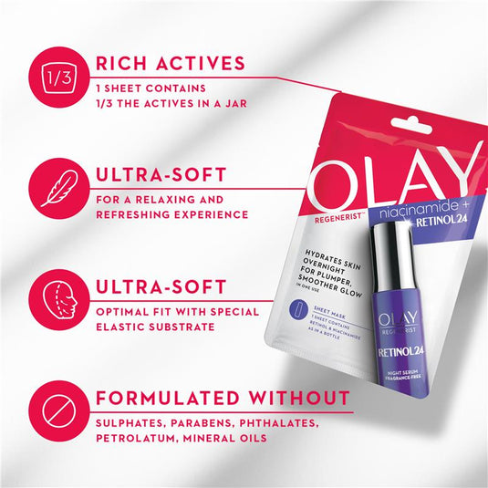 Olay Regenerist Niacinamide + Retinol24 Sheet Mask