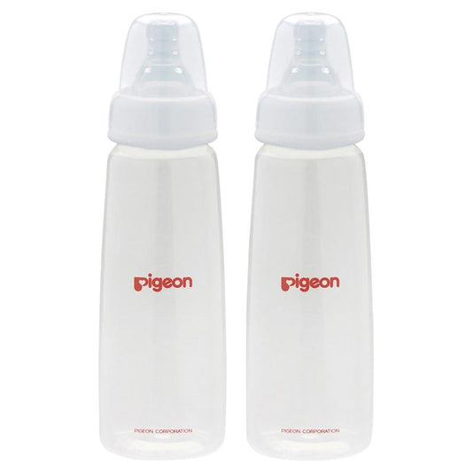 Pigeon Flexible Peristaltic PP Bottle 240ml Twin Pack