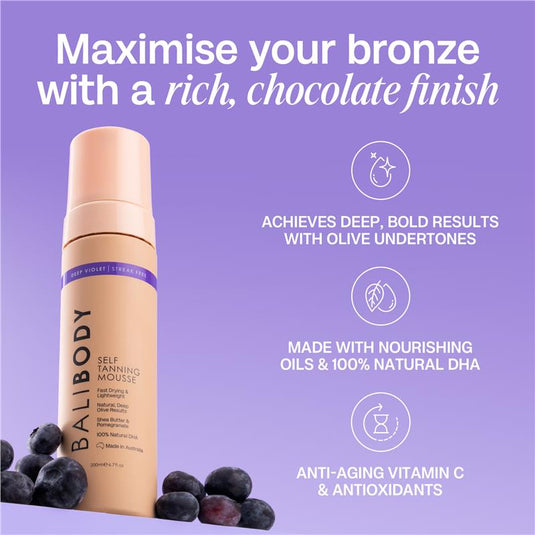 Bali Body Deep Violet Self Tanning Mousse 200ml