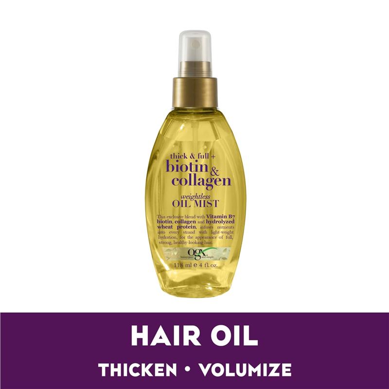 Load image into Gallery viewer, OGX Biotin &amp; Collagen Volumising Weightless Oil Mist 118mL
