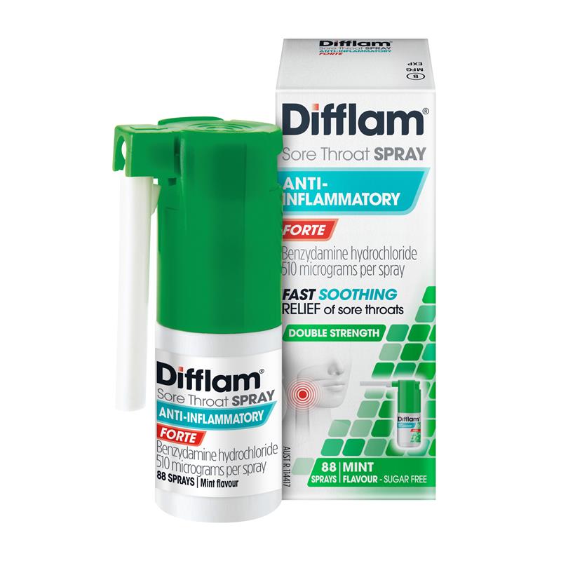 Load image into Gallery viewer, Difflam Forte Sore Throat Spray 88 Sprays 15mL
