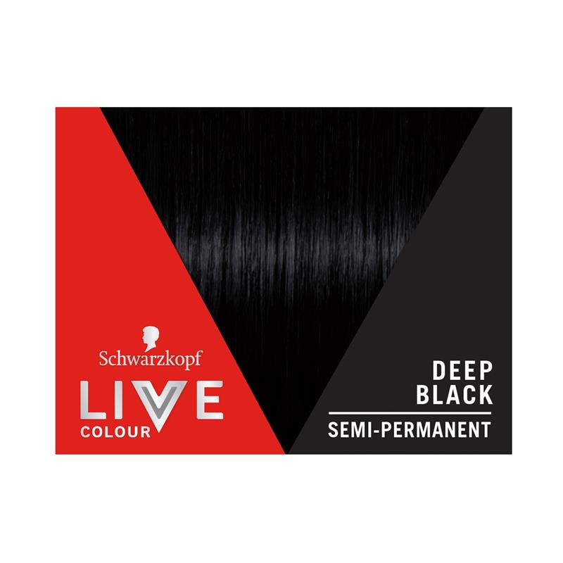 Load image into Gallery viewer, Schwarzkopf LIVE Colour Deep Black Semi Permanent 75ml
