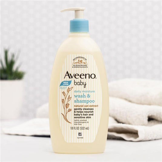 Aveeno Baby Daily Moisture Lightly Scented Wash & Shampoo 532mL