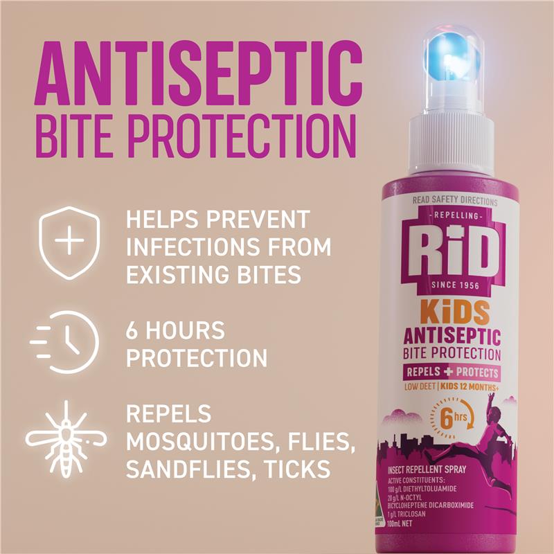 Load image into Gallery viewer, Rid Kids Antiseptic Repellent Pump Spray 100ml
