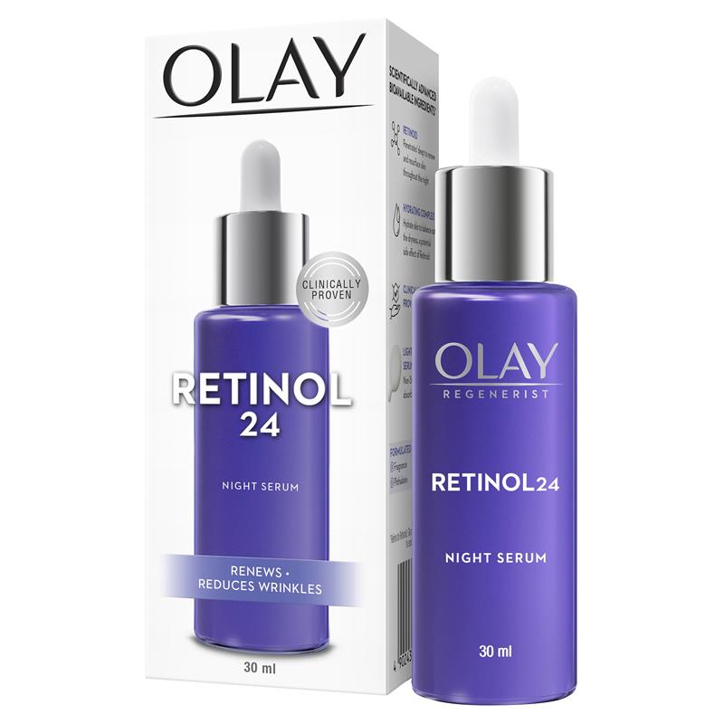 Load image into Gallery viewer, Olay Regenerist Retinol 24 Night Serum Fragrance Free 30ml
