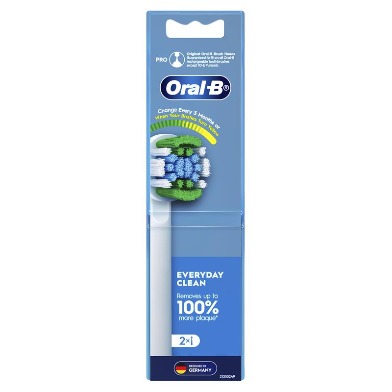 Load image into Gallery viewer, Oral B Power Toothbrush Everyday Clean Refills 2 Pack
