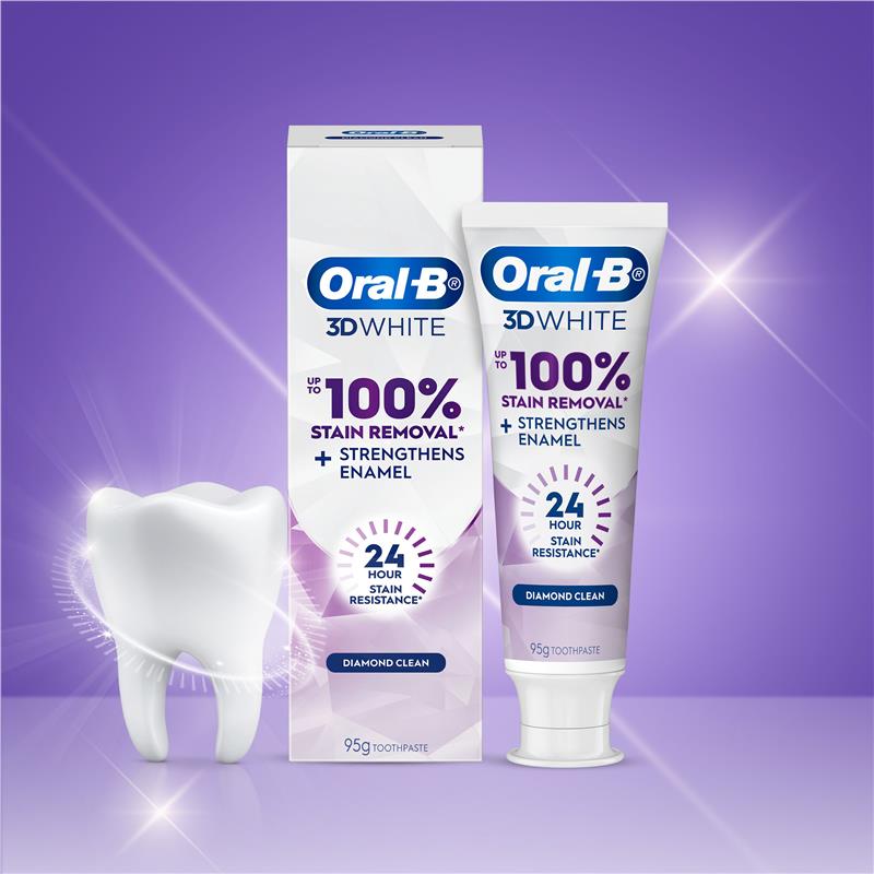 Load image into Gallery viewer, Oral B Toothpaste 3D White Lasting Enamel Strong 95g
