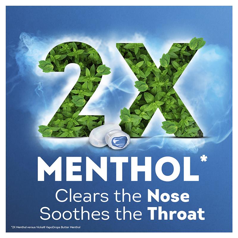 Load image into Gallery viewer, Vicks VapoDrops Xtra Strong Menthol Blast 30 Lozenges
