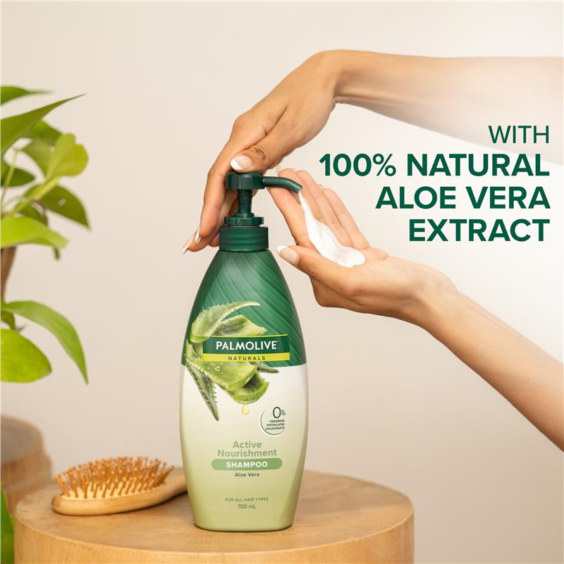 Load image into Gallery viewer, Palmolive Naturals Active Nourishment Normal Hair Shampoo Aloe Vera &amp; Fruit Vitamins 700mL
