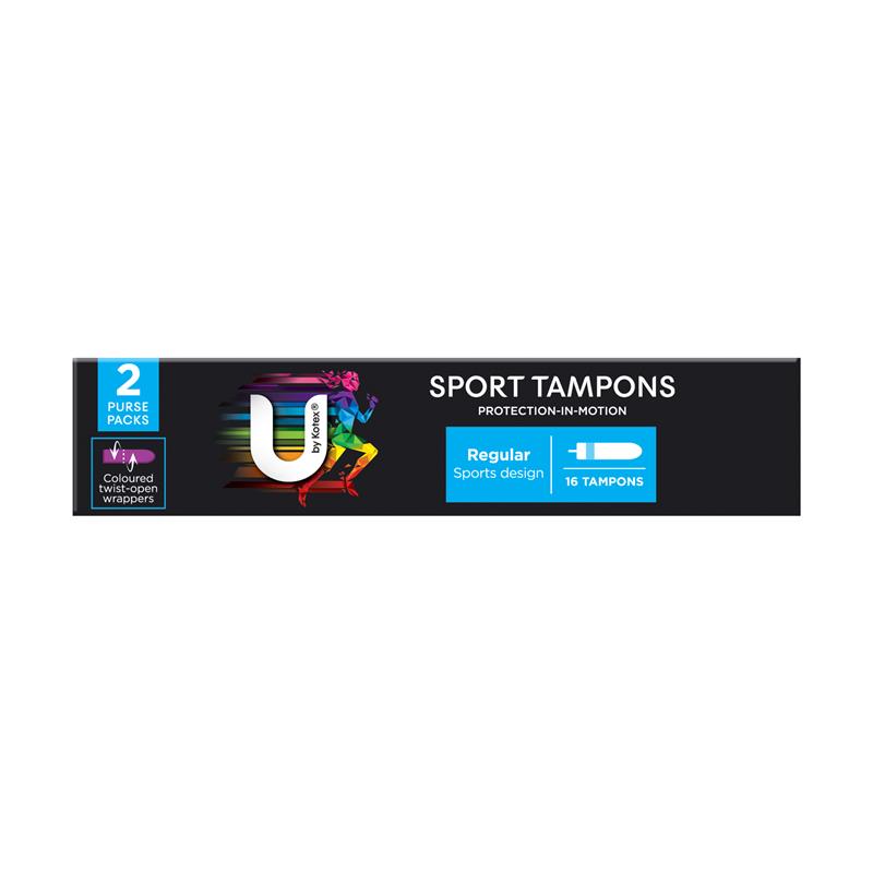 Load image into Gallery viewer, U By Kotex Sport Tampons Regular 16 Pack
