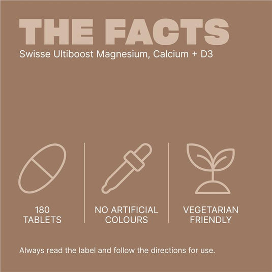 Swisse Magnesium Calcium + Vitamin D 200 Tablets