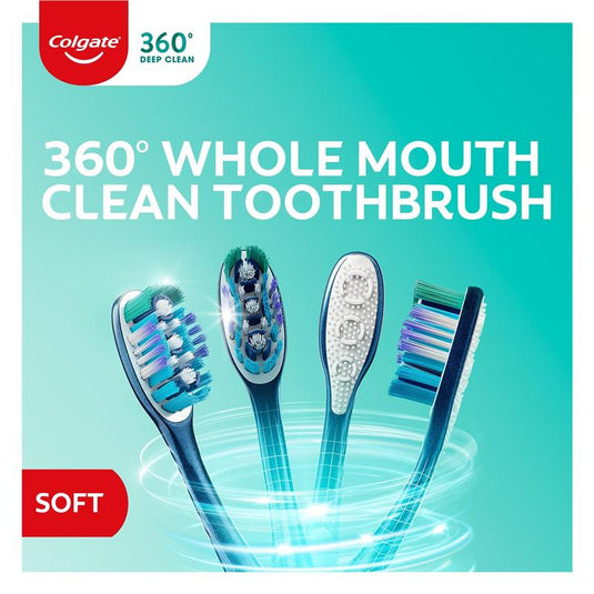 Colgate Toothbrush 360 Deep Clean Soft 2 Pack