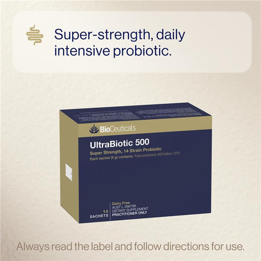 Bioceuticals UltraBiotic 500 14 Sachets Fridge Line