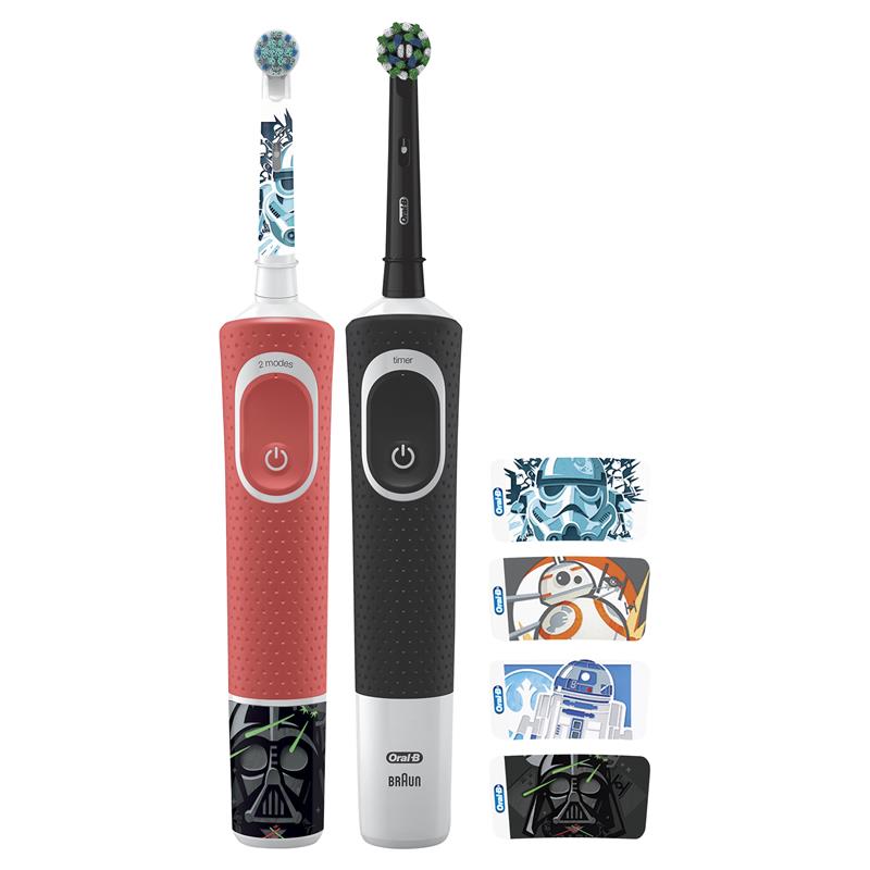 Load image into Gallery viewer, Oral B Power Toothbrush Pro 100 Frozen/Star Wars Pack
