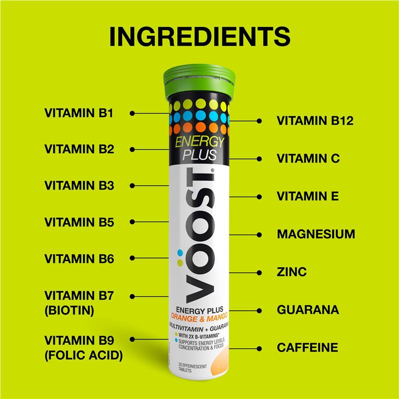 Load image into Gallery viewer, Voost Energy Plus Orange &amp; Mango Effervescent 60 Pack Exclusive Size
