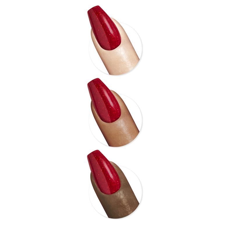 Load image into Gallery viewer, Sally Hansen Salon Effects Perfect Manicure 24 Press On Nails Once Upon A Holiday Collection You Sleigh Me

