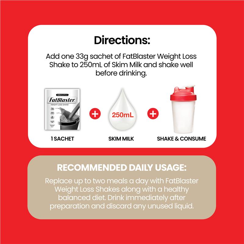 Load image into Gallery viewer, Fatblaster Weight Loss Shake Mocha 21 x 33g Sachets Exclusive Size

