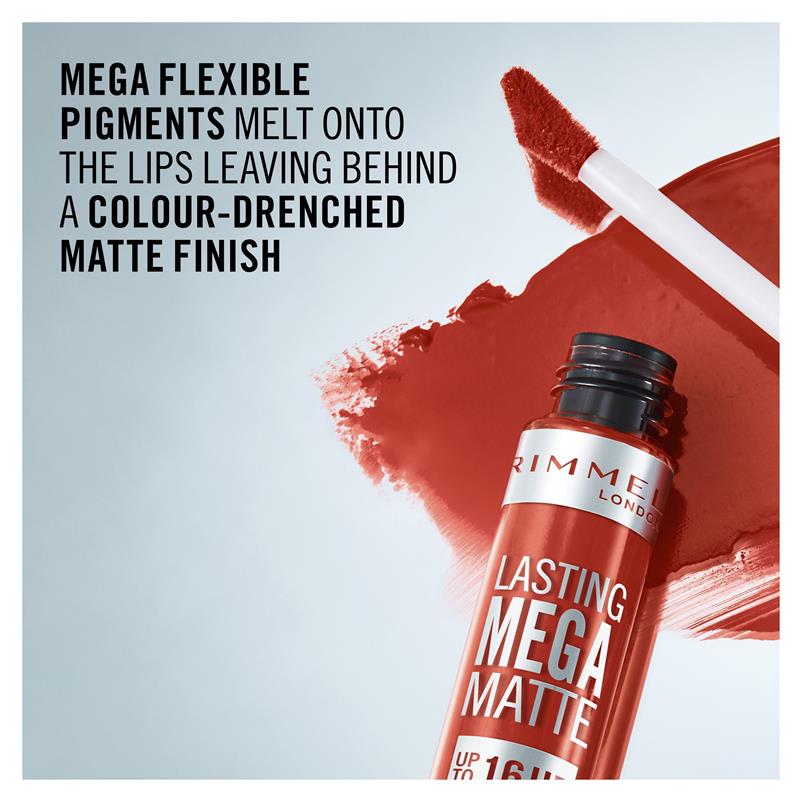 Load image into Gallery viewer, Rimmel London Mega Matte Liquid Lip 920 Scarlet Flames
