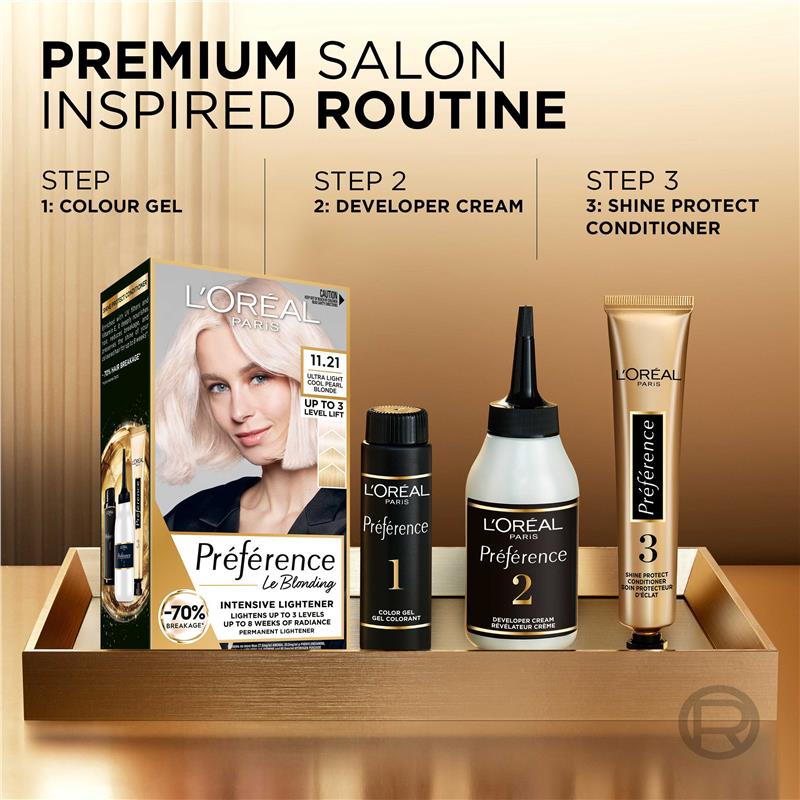 Load image into Gallery viewer, L'Oreal Paris Preference 11.21 Ultra Light Cool Pearl Blonde
